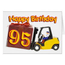 quatre-vingt-quinzième carte d'anniversaire avec u