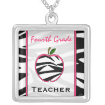 Quatrième collier d'Apple d'impression de zèbre de