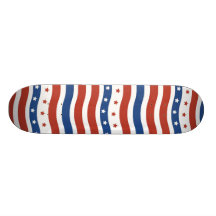Quatrième patriotique de drapeau de liberté de ray skateboards personnalisés