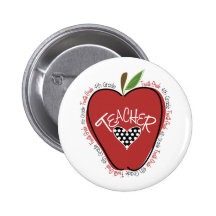 Quatrième rouge Apple de professeur de catégorie Badges Avec Agrafe