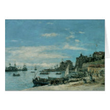Quay chez Villefranche, 1892 Carte De Vœux