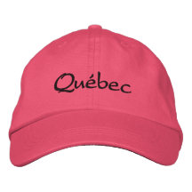 Québec, chapeau casquette de baseball brodée