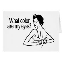 Quelle couleur sont mes yeux rétros carte de vœux