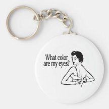 Quelle couleur sont mes yeux rétros porte-clefs
