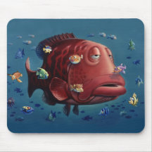 Quelque chose de poisson tapis de souris