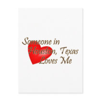 Quelqu'un à Houston m'aime cartes postales