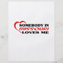 Quelqu'un au Missouri m'aime des chemises Prospectus Customisé