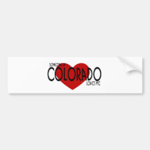 Quelqu'un dans le Colorado m'aime ! Adhésifs Pour Voiture