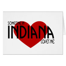 Quelqu'un en Indiana m'aime Cartes De Vœux