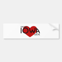Quelqu'un en Iowa m'aime Autocollant Pour Voiture