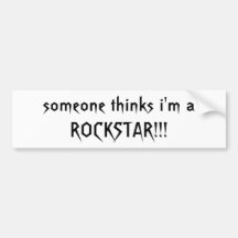 quelqu'un pense que je suis un ROCKSTAR ! ! ! - Cu Autocollant Pour Voiture