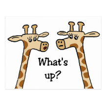Qu'est ? Cartes postales de girafe