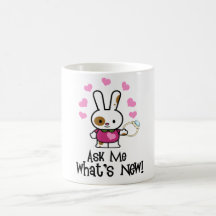 Qu'est qu'il y a de neuf ? Lapin MIGNON de fiançai Tasse