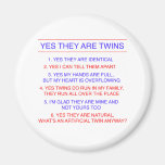 Questions de jumeaux identiques magnets pour réfrigérateur