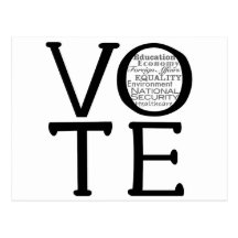 Questions de vote cartes postales