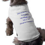 queue heureuse t-shirt pour chien