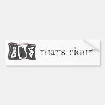 "Qui est exact." Adhésif pour pare-chocs Adhésif Pour Voiture