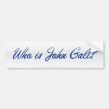 Qui est John Galt ? Adhésif pour pare-chocs Adhésif Pour Voiture