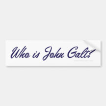 Qui est John Galt ? Adhésif pour pare-chocs Adhésifs Pour Voiture