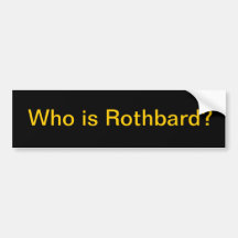 Qui est Rothbard ? Autocollants Pour Voiture