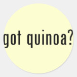 quinoa obtenu ? autocollants ronds