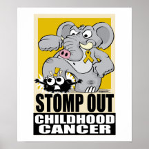 Quittent d'un pas lourd le Cancer d'enfance Posters