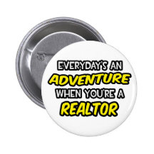 Quotidien un agent immobilier d'aventure… badge