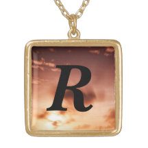 R  Momogram Necklace