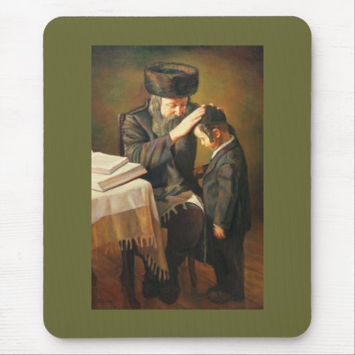 Rabbin et étudiant tapis de souris