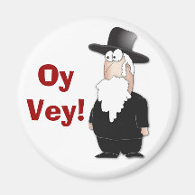 Rabbin juif drôle - bande dessinée fraîche magnets