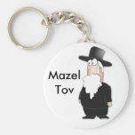 Rabbin juif drôle - bande dessinée fraîche porte-clefs