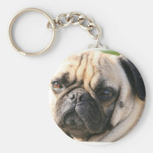 Race Keychain de chien de carlin Porte-clé