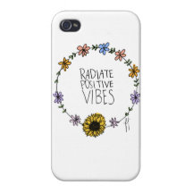 Radiate Positive Vibes Case Case For iPhone 4
