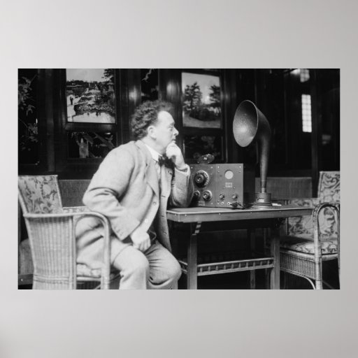 Radio antique, les années 1900 tôt poster