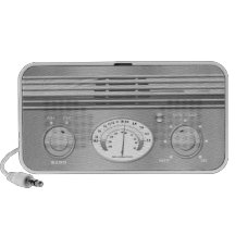 Radio de cru de chrome haut-parleurs PC