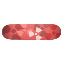 Radioactif (doucement rouge) plateaux de skateboards customisés
