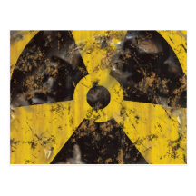 Radioactif rouillé carte postale