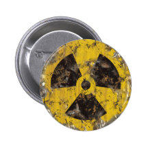 Radioactif rouillé pin's avec agrafe