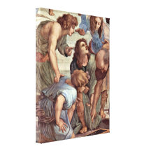 Raffael - Euclid (Bramante) et étudiants Impression Sur Toile