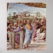 Raffaello Sanzio - architecte Bramante avec le liv Affiches