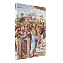 Raffaello Sanzio - architecte Bramante avec le liv Toiles Tendues