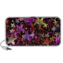 Rainbow Colors of Stars Background Laptop Speaker