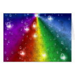 rainbow elephantenskin leatheroptik et raindrops cartes de vœux