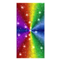 rainbow elephantenskin leatheroptik et raindrops photocartes