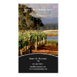 Raisin de vignoble d'établissement vinicole de pro modèles de cartes de visite