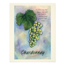 Raisins de cuve de Chardonnay et invitation de des