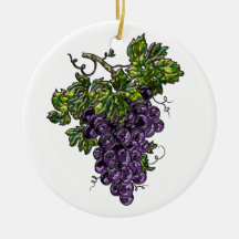 Raisins pourpres ornements