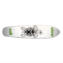 Ralentissez la tortue de petit pain plateaux de skateboards customisés