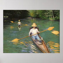 Rameurs par Caillebotte, art vintage d'impressioni Posters