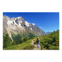randonneur en vallée de furet, Italie Photographies